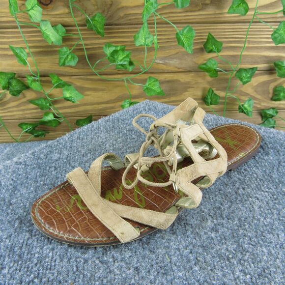 Sam Edelman Women's‎ Gemma Strappy Brown Leather Size 11M Gently Used 2025 - Picture 1 of 6